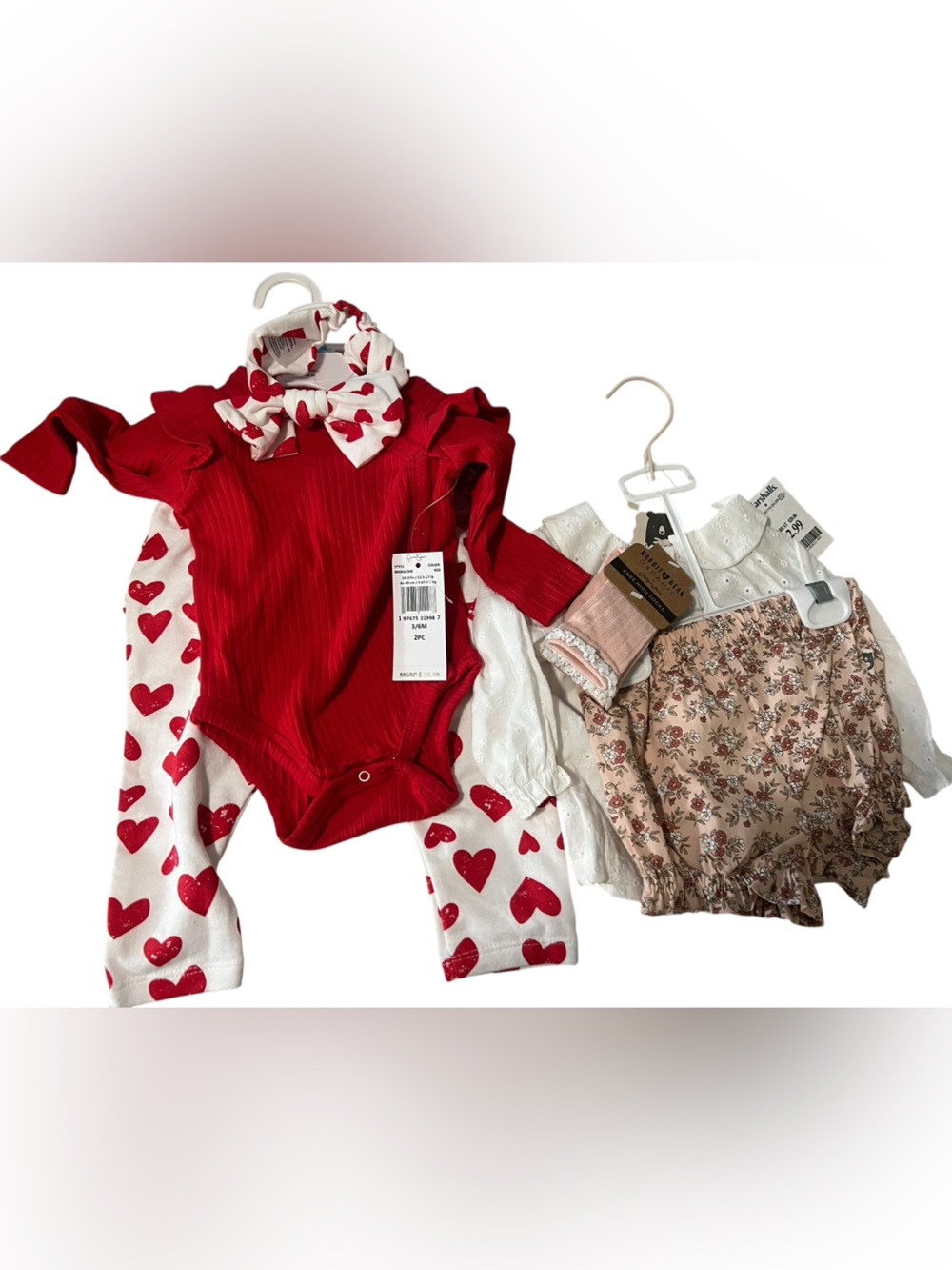 2 Full Baby Girl Outfits 3-6mo New